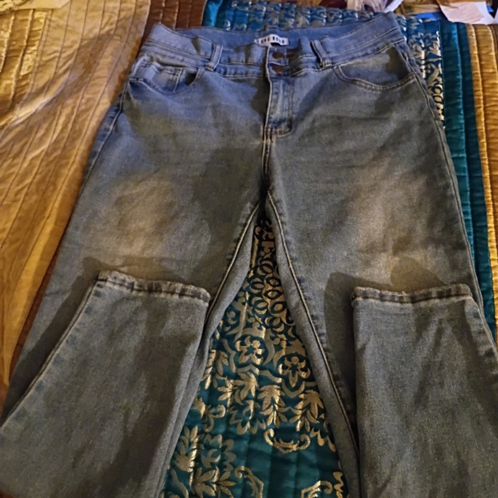 Stylish Light Blue Women's Straight Leg Jeans